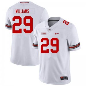 Men's Ohio State Buckeyes #29 Kourt Williams White Nike NCAA College Football Jersey Increasing ELM3444NH
